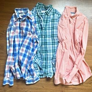 Bundle 3 Men’s Old Navy Classic Fit Shirts - Plaid